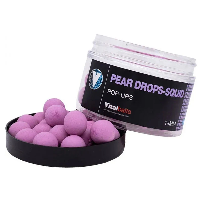 Vital Baits Pop-ups Pear Drops-Squid 50g 3 Vital Baits Pop-ups Pear Drops-Squid 50g