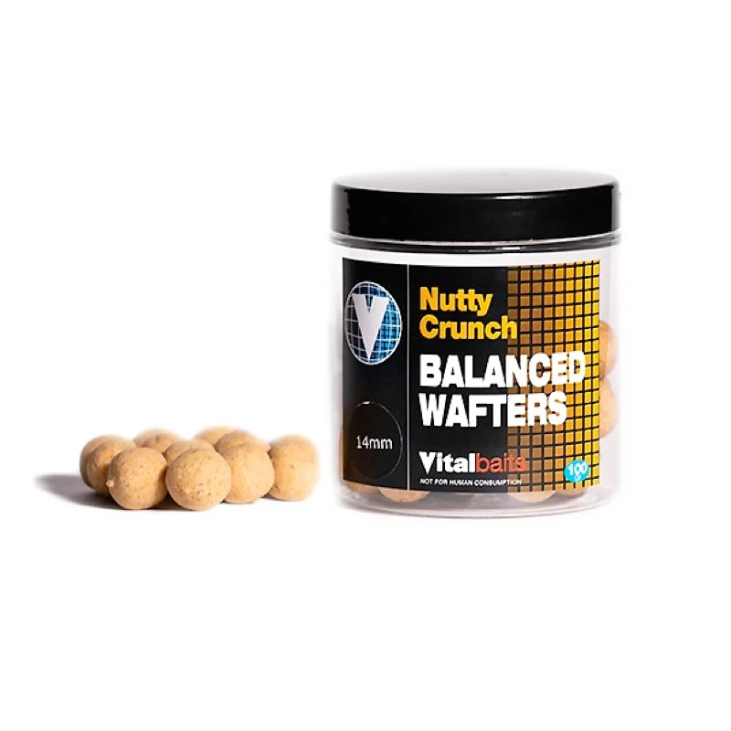 Vital Baits Nutty Crunch Wafters 100g 3 Vital Baits Nutty Crunch Wafters 100g
