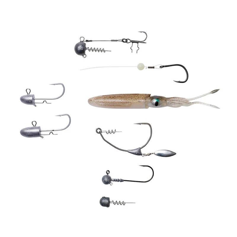 Savage Gear 3D Swim Squid 9.5cm 5g 4-Pack 4 Savage Gear 3D Swim Squid 9.5cm 5g 4-Pack – Bild 2