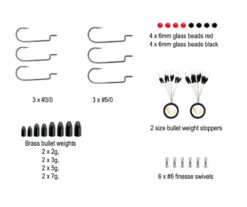 Savage Gear Rib Worm Kit One Size Mix Colors 60pcs -Fladen Verkäufe 74015 4