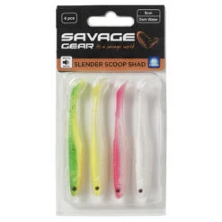 Savage Gear Slender Scoop Shad (4-pack) 9 Savage Gear Slender Scoop Shad (4-pack) -Fladen Verkäufe 76749r 4