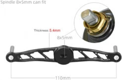 Gomexus Thicken Power Handle -Fladen Verkäufe BS110H27BKBK1r 4