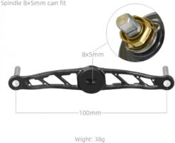 Gomexus Crank Handle Silver/Aurora Knob -Fladen Verkäufe BS120TN27TCJ1r 5