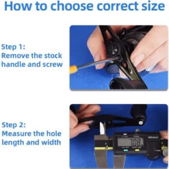 Gomexus 95mm Carbon Swept Handle With 20mm Aluminium Knob -Fladen Verkäufe DCS95A20BKGDr 5